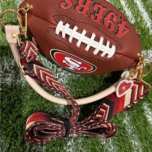 San Francisco 49ers Football Purse Strap